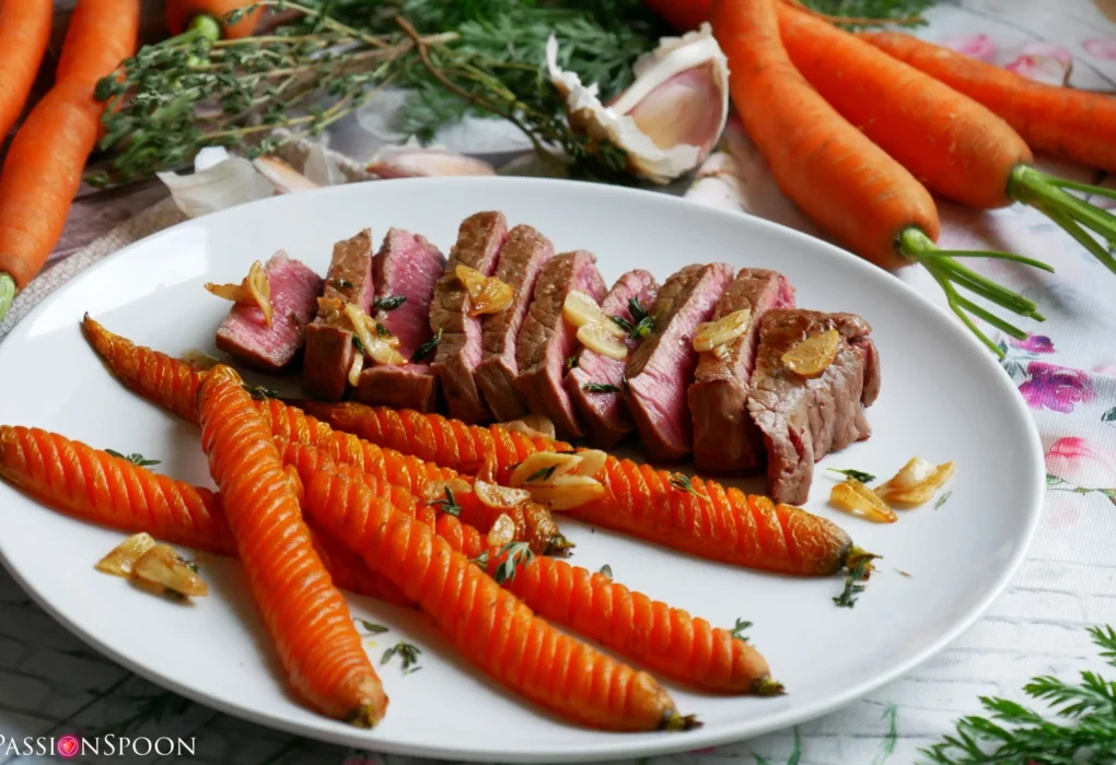 Carrot Steak with Mole