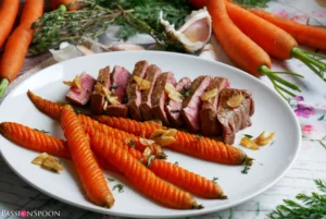 Carrot Steak with Mole