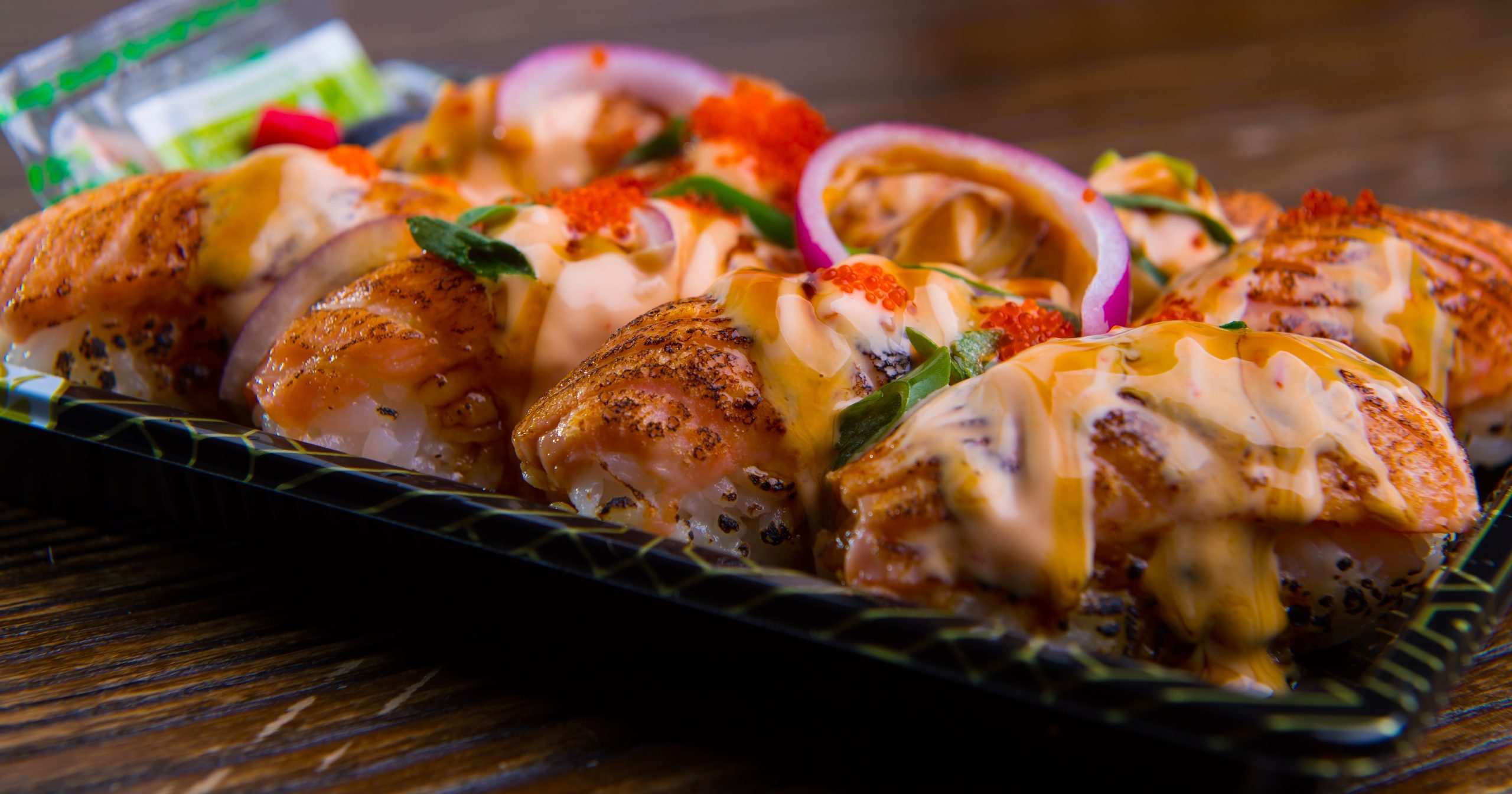 Salmon Aburi