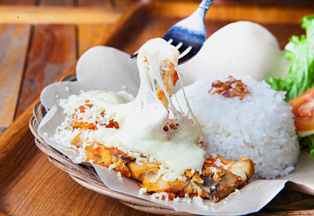 ayam geprek mozarella
