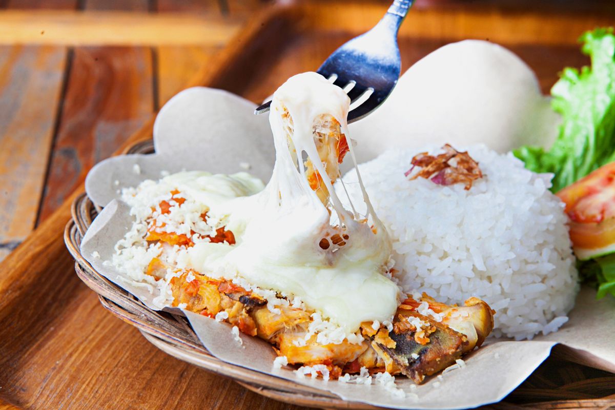 ayam geprek mozarella