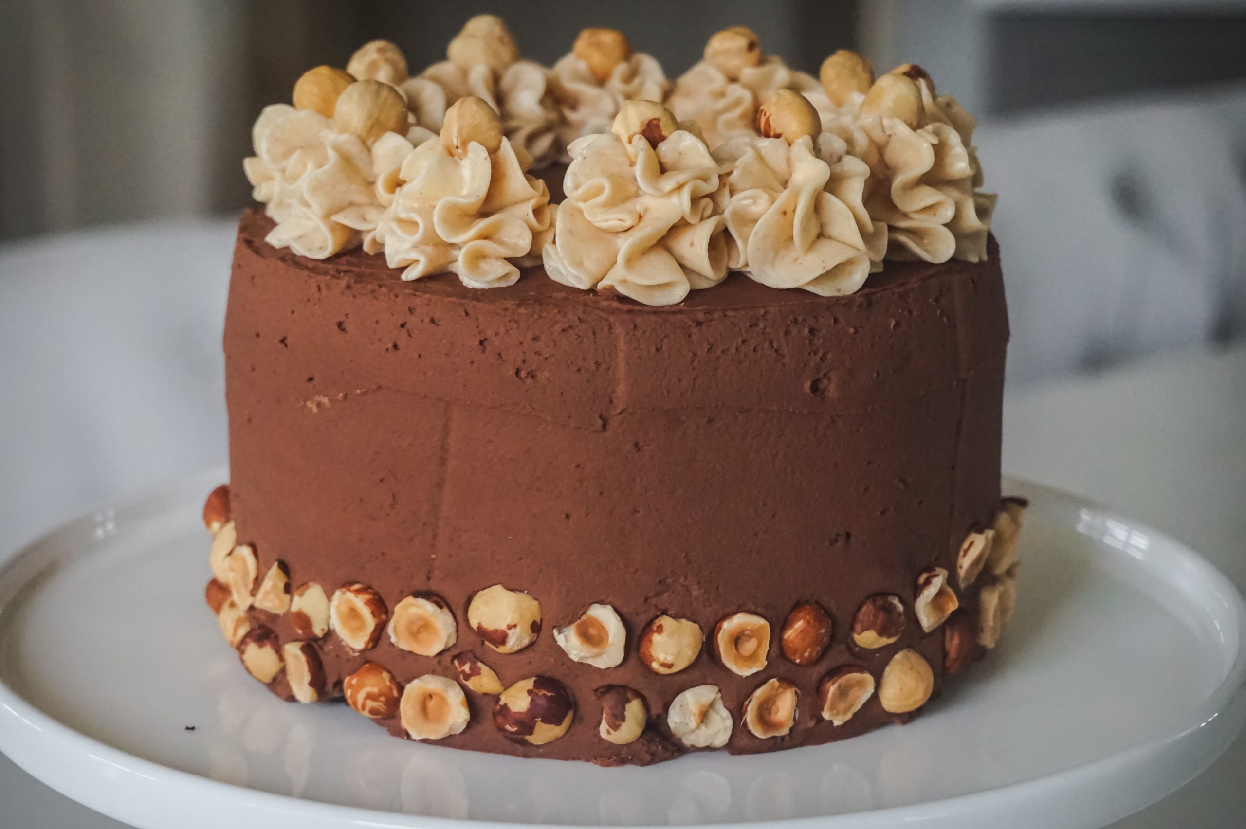 Hazelnut Praline Cake
