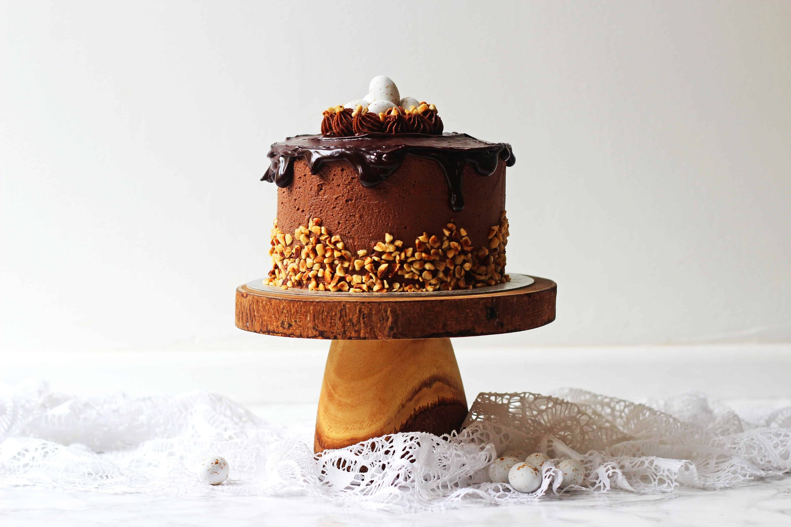 Hazelnut Praline Cake