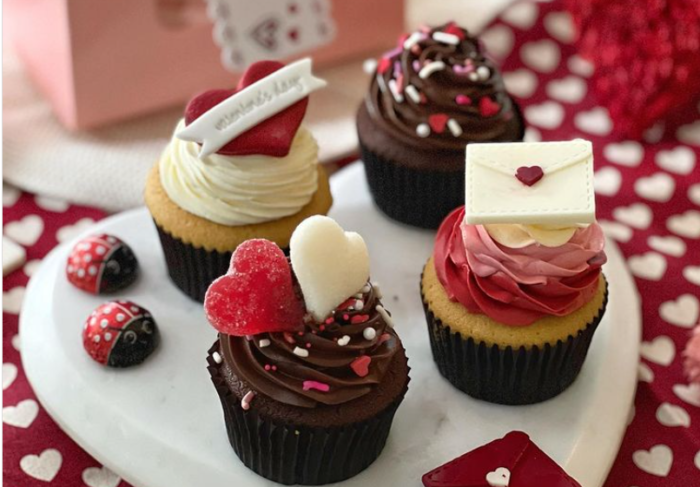 Cupcake Tema Cinta