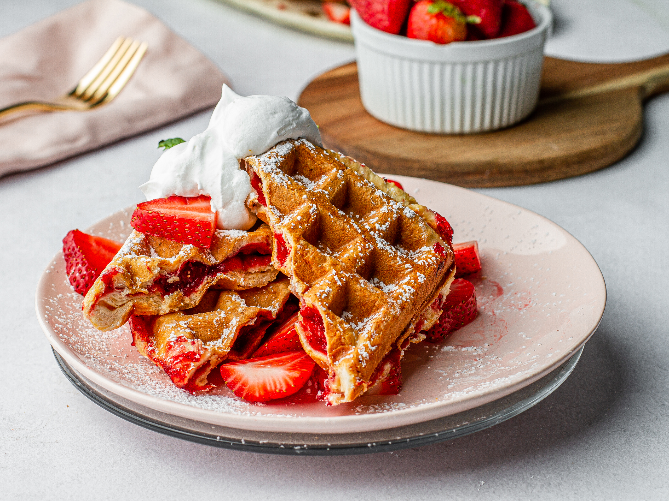 Waffle Strawberry