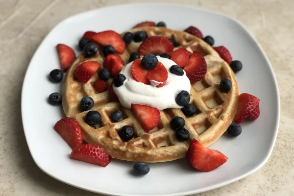 Waffles with Berries