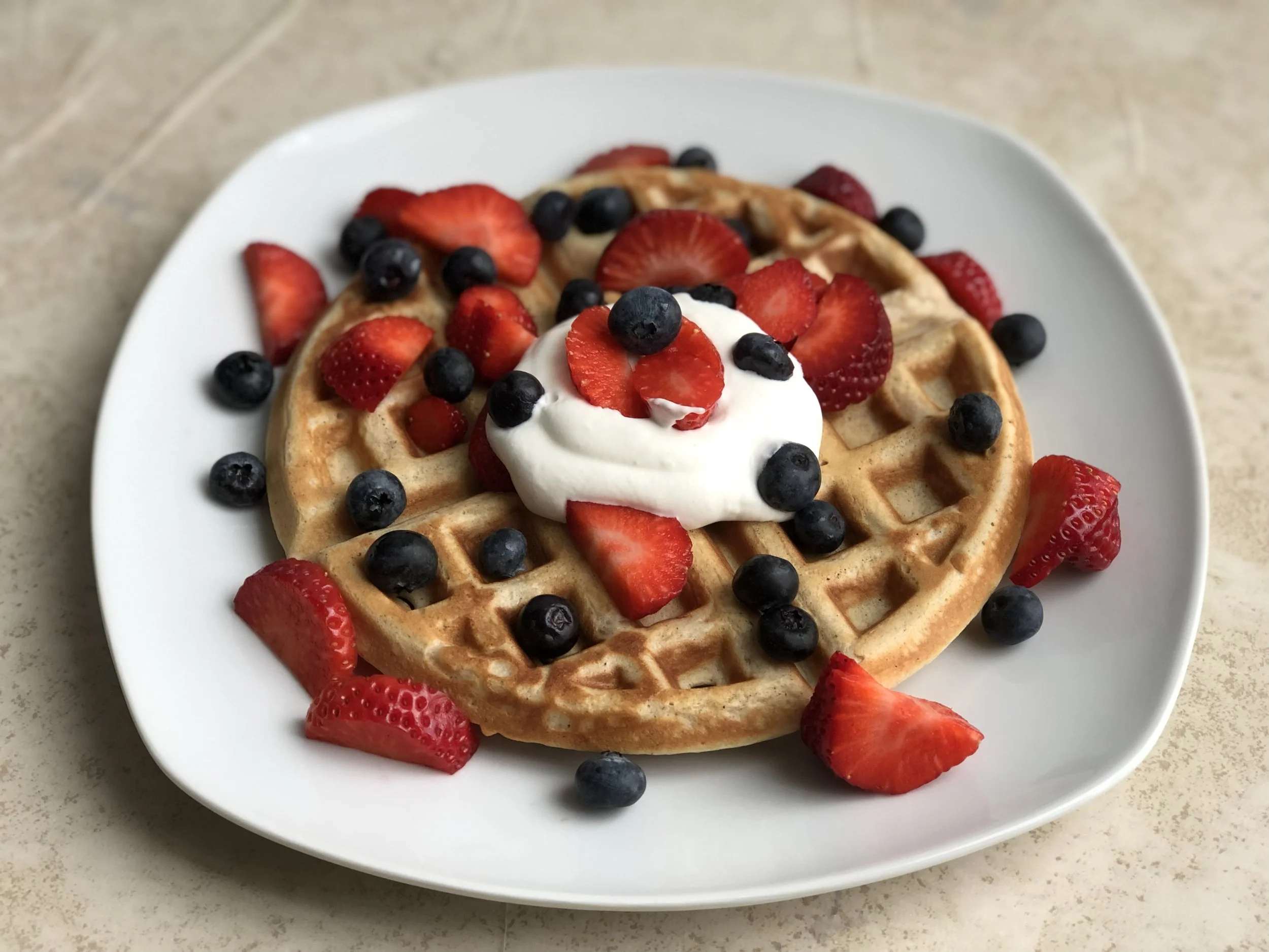 Waffles with Berries
