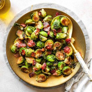 Roasted Brussels Sprouts with Bacon
