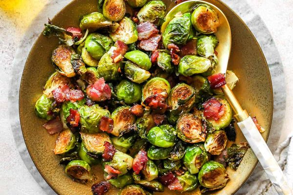 Roasted Brussels Sprouts with Bacon