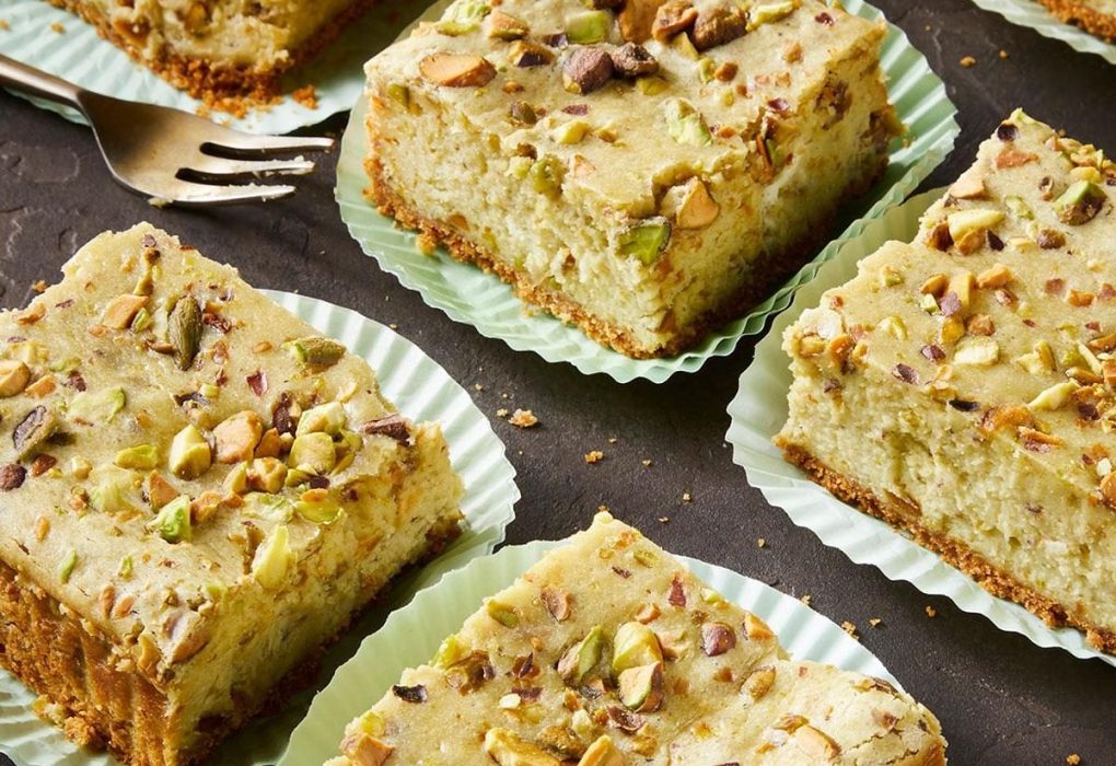 Pistachio Cheesecake Bars